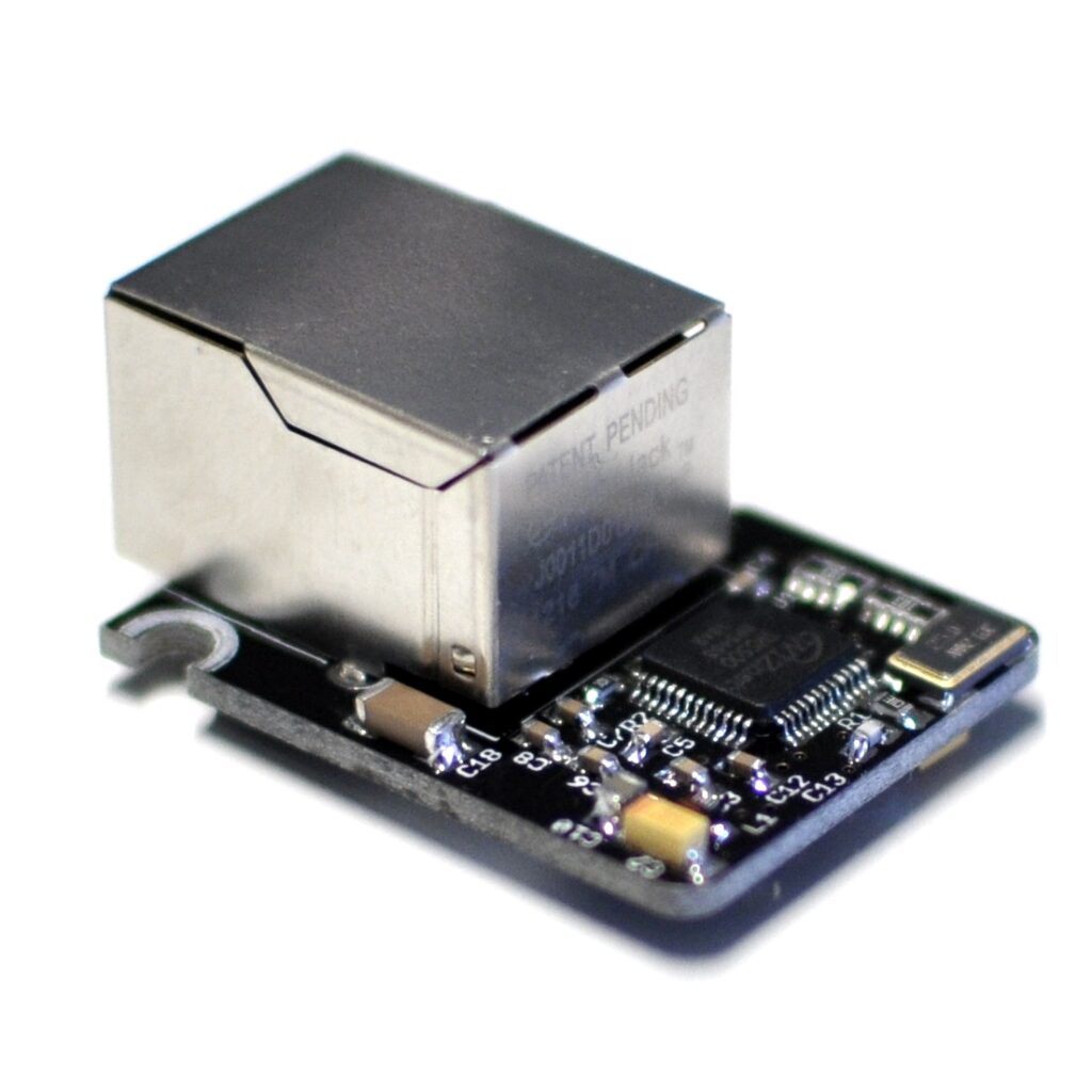 Ixys Com Module Ethernet RJ45 – stackable Ethernet communication expansion board for Ixys Control System range.