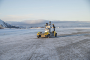 Roboxi an autonomous robotic vehicle performing real-time remote-controlled runway inspection using VJU Studio.