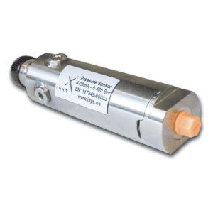 Ixys Pressure Sensor 4–20 mA – compact subsea pressure transmitter up to 600 bar and 3000 m depth with stainless steel housing.