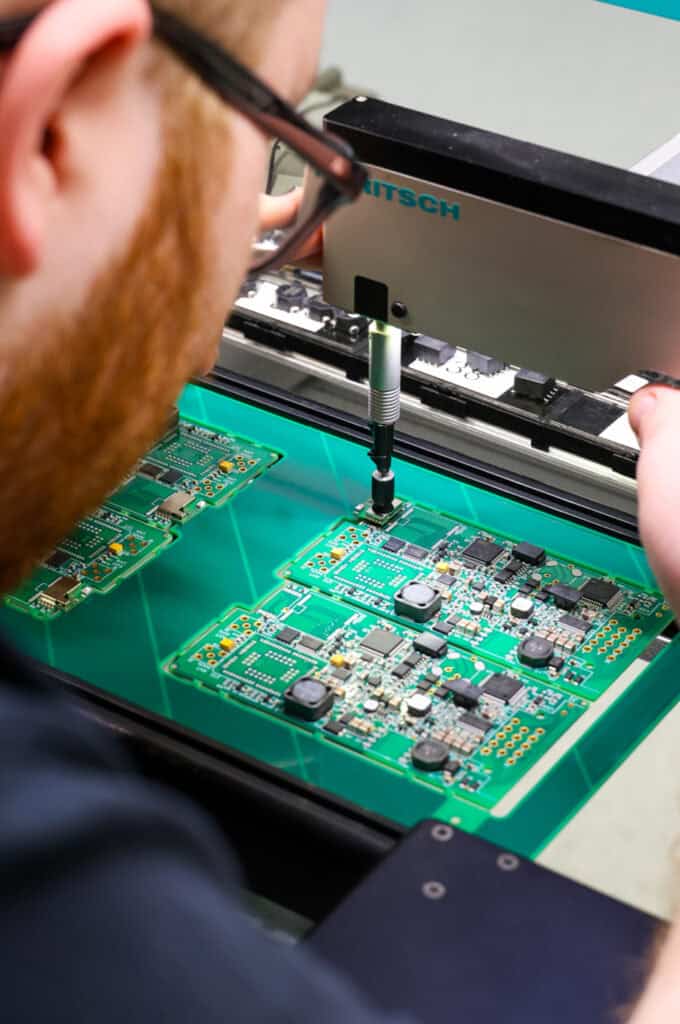 Close-up of Ixys PCB used in Kolumbus electric city bikes