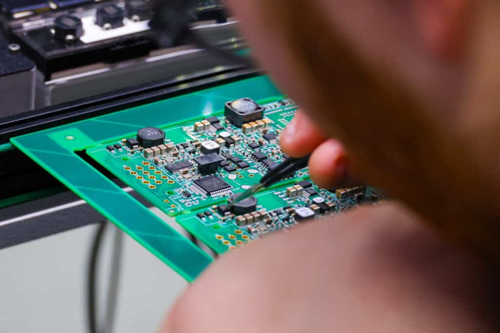 Close-up of Ixys PCB used in Kolumbus electric city bikes