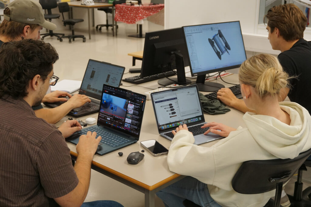 UiA Sub students working on their ROV, supported by Ixys as sponsor