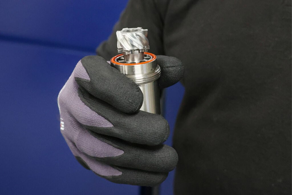 Automated mixing machine used for blending polyether polyols in Ixys subsea cable production.