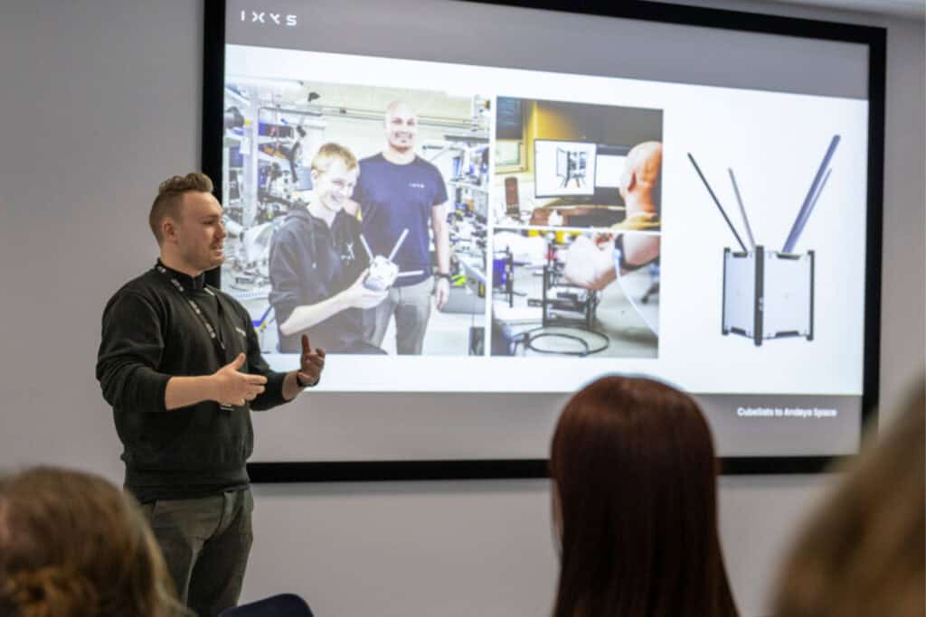 Ixys team visiting Andøya Space to witness the launch of the GHOST student rocket carrying CubeSats developed by Ixys.