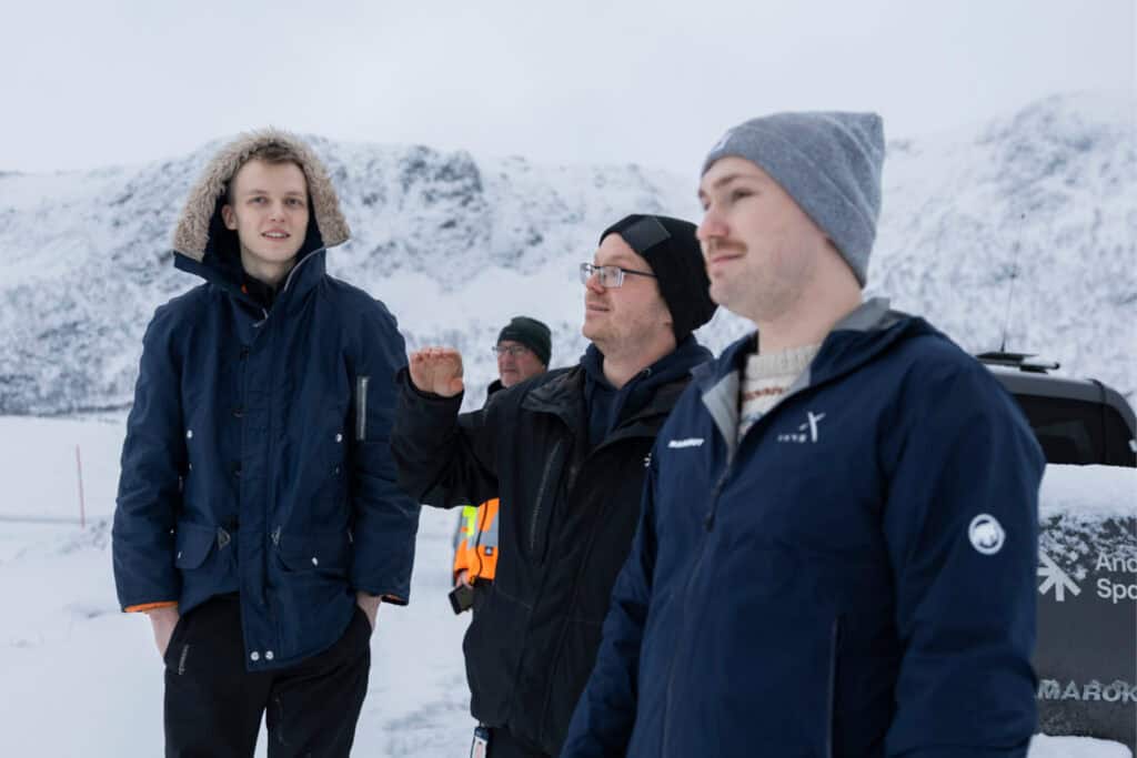 Ixys team visiting Andøya Space to witness the launch of the GHOST student rocket carrying CubeSats developed by Ixys.