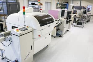 Our streamlined and modern PCB production line at Ixys.