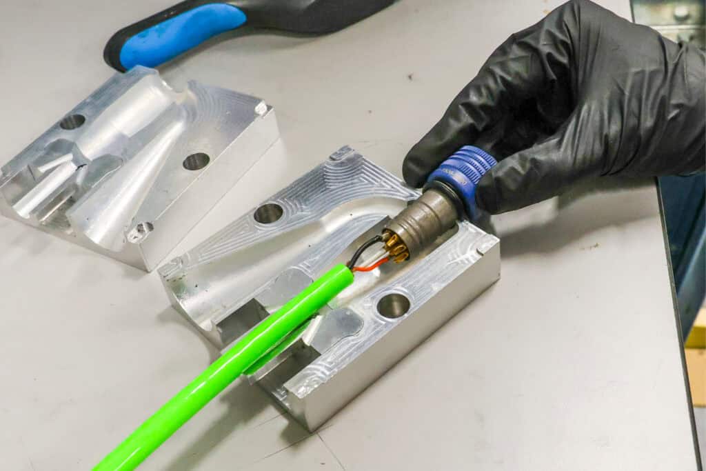 ixys production of cable moulding