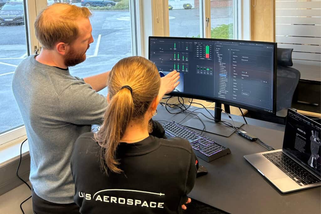 UiS Aerospace using VJU Studio software.