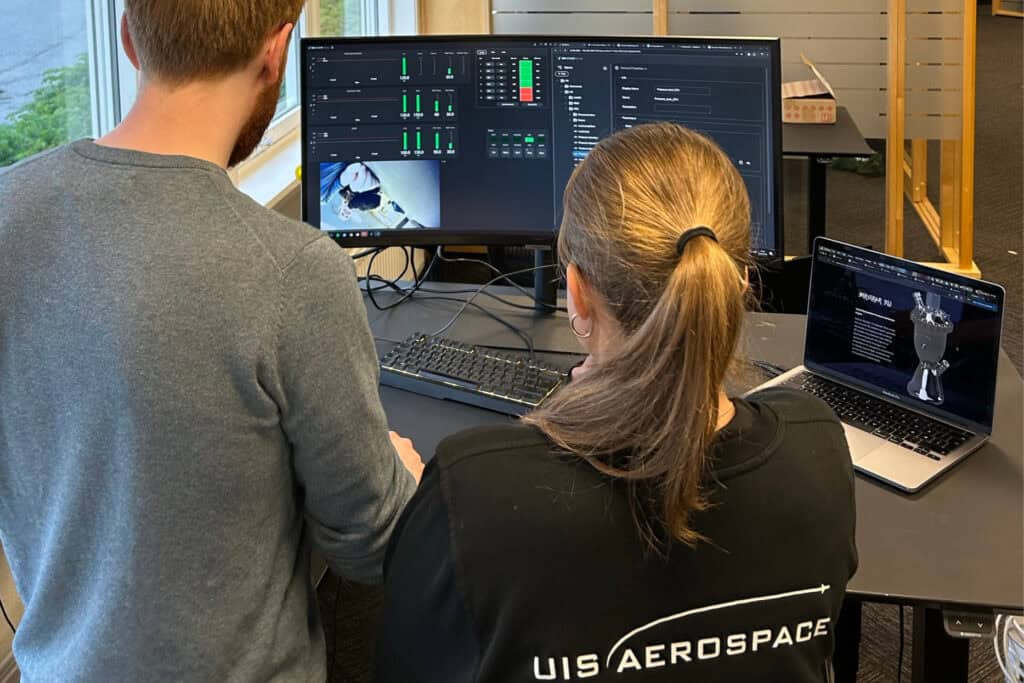 UiS Aerospace using VJU Studio software.